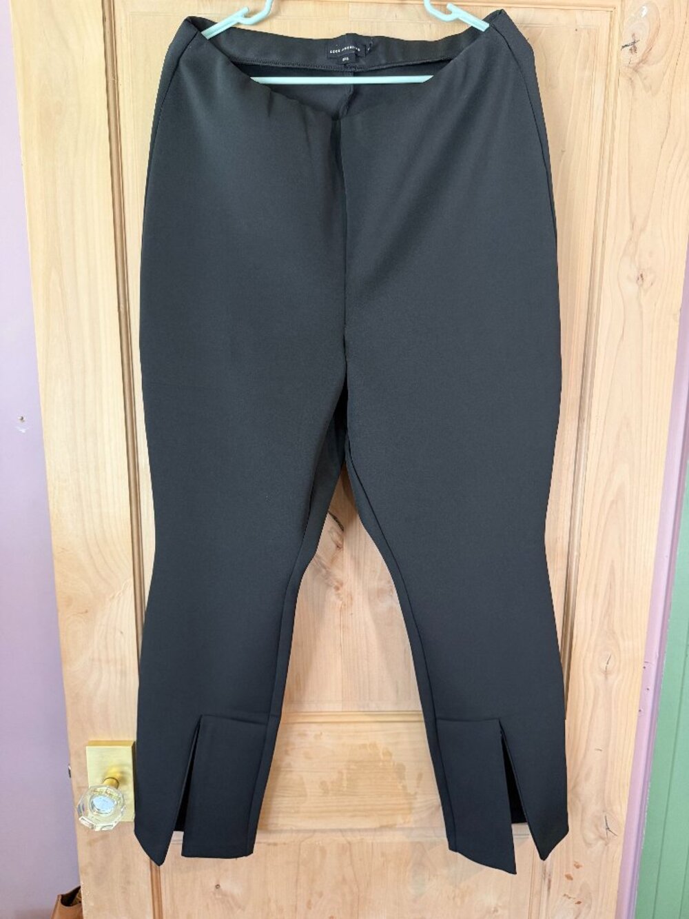 Good American Good Waist Flare Scuba Pants – Black – Size 2XL - Picture 2 of 4